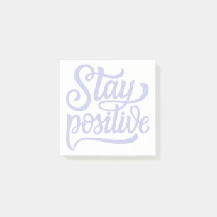 Bloco De Notas Fique Positivo Azul