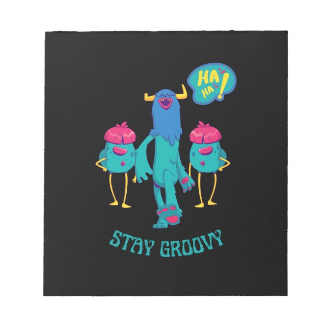 Bloco De Notas fiquem ranzinza em todos os lugares, crianças engr (Frente)