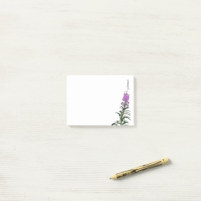 Bloco De Notas Fireweed 3" x 4" Post-It Notes (Na mesa)