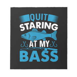 Bloco De Notas Fisher Gift Para De Olhar Para O Meu Bass