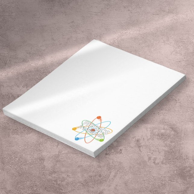 Bloco De Notas FÍSICA. É LEI Diversão Científica (PHYSICS IT'S THE LAW Funnny Science Quote Notepad)