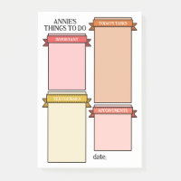 Fita Amarela Cor-de-rosa Rotulagem Coisas a Fazer