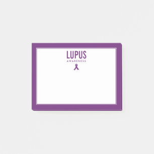 Bloco De Notas Fita de Sensibilização do Lupus Roxo