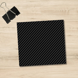 Bloco De Notas Fitas Diagonais Simples Pretas e Enfumaçados Preta
