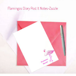 Bloco De Notas Flamingo Glory Posta-It Notes