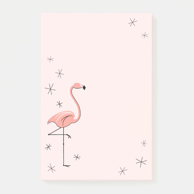 Bloco De Notas Flamingo Pink vertical (Frente)