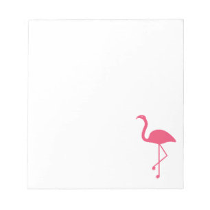 Bloco De Notas Flamingo Silhouette Rosa