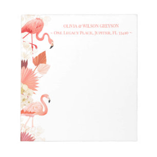 Bloco De Notas Flamingo Tropical