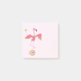 Bloco De Notas Flamingo Unicycle Postar-It Note