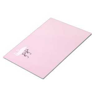 Bloco De Notas Flamingos cor-de-rosa