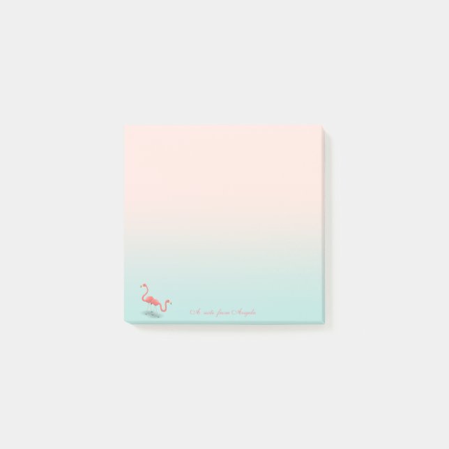 Bloco De Notas Flamingos Cute Adoráveis (Frente)