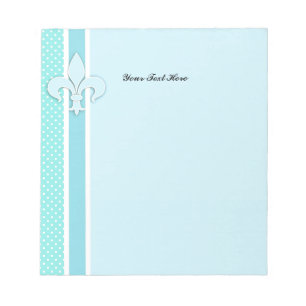 Bloco De Notas Fleur-de-Lis em Azul