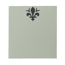 Bloco De Notas Fleur-de-Lis no Tabuleiro de Notas