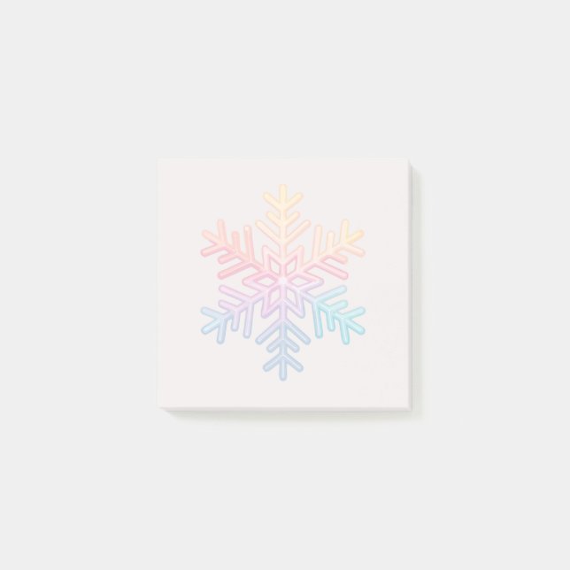 Bloco De Notas Floco de neve simples (Frente)