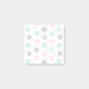 Bloco De Notas Flocos de neve retrô