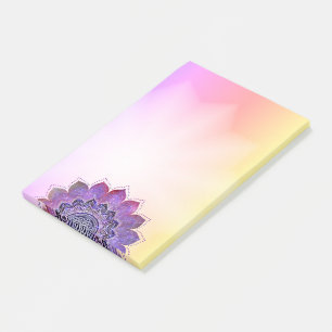 Bloco De Notas Flor Da Vida - Galáxia Espaço Estilo Vintage 1