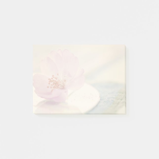 Bloco De Notas Flor de Cerejeira Rosa Suave (Frente)