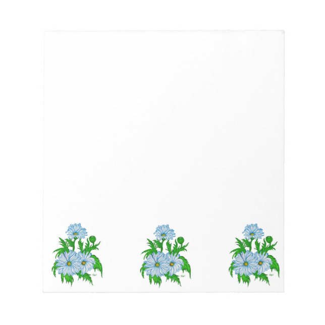 Bloco De Notas Flor de Daisies (Frente)