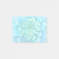 Flor de Dália Azul Turquesa com Aquarela