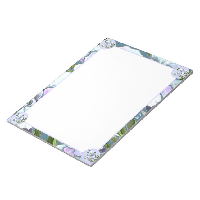 Bloco De Notas Flor de esmeraldo (Inclinado)