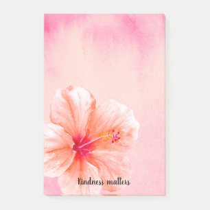 Bloco De Notas Flor de Hibiscus Rosa Tropical