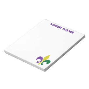 Bloco De Notas Flor de lis do ~ do carnaval