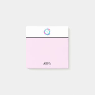 Bloco De Notas Flor de Lotus do lírio de água da mandala do OM