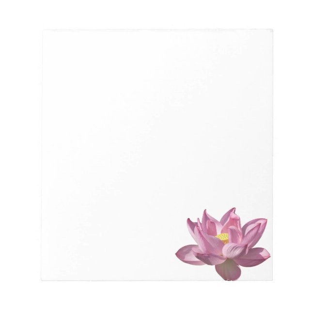 Bloco De Notas Flor de Lotus Rosa IV (Frente)