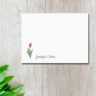 Bloco De Notas Flor de Pastel de Tulipas Botânicas
