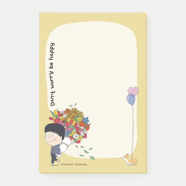 Bloco De Notas flor de soja (68) (Frente)