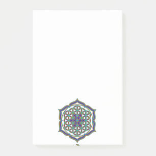 Bloco De Notas Flor De Vida / Blume des Lebens - Lotus Contour