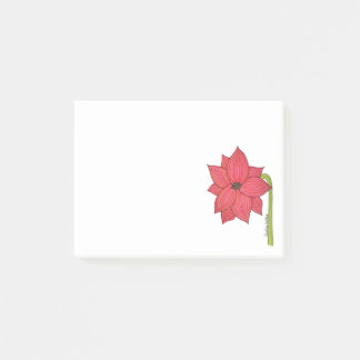 Bloco De Notas Flor Estrela Vermelha