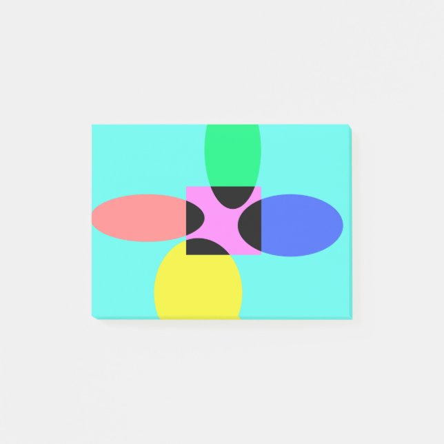 Bloco De Notas Flor futurística (Frente)