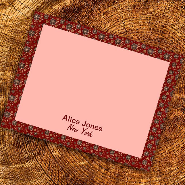 Bloco De Notas Flor natural castanho-escuro (Criador carregado)