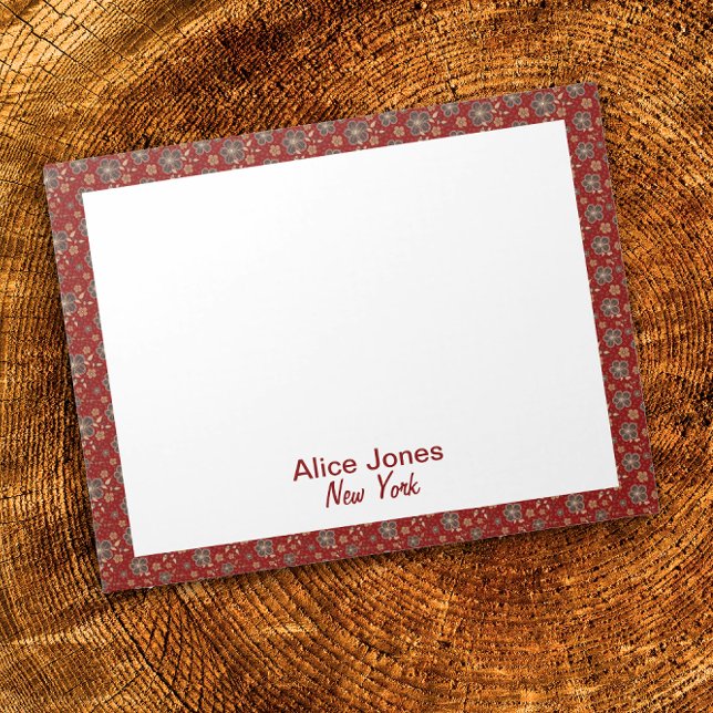 Bloco De Notas Flor natural castanho-escuro (Criador carregado)