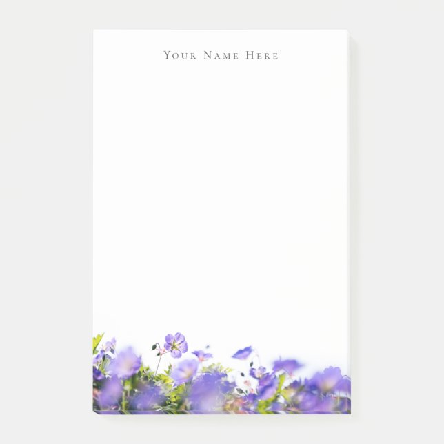 Bloco De Notas Flor personalizável da primavera (Frente)