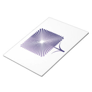 Bloco De Notas Flor quadrada violeta nb