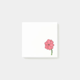 Bloco De Notas Flor Rosa Completa