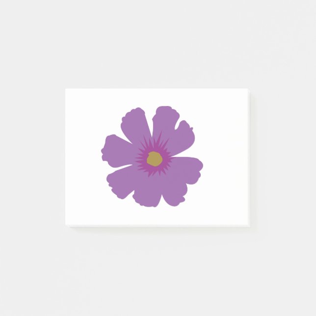 Bloco De Notas Flor Roxa  (Frente)