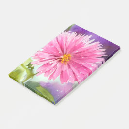 Bloco De Notas Flor Roxo