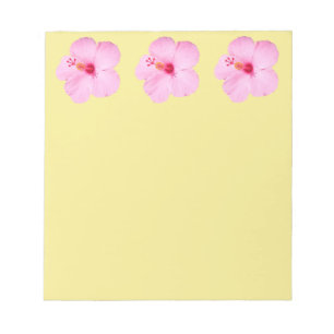 Bloco De Notas Flor Tropical de Hibiscus Rosa