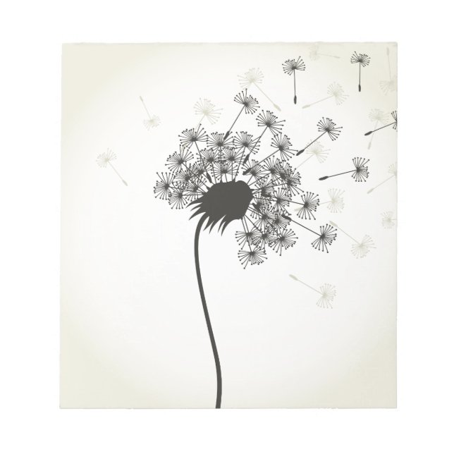 Bloco De Notas Flor, um dandelion (Frente)