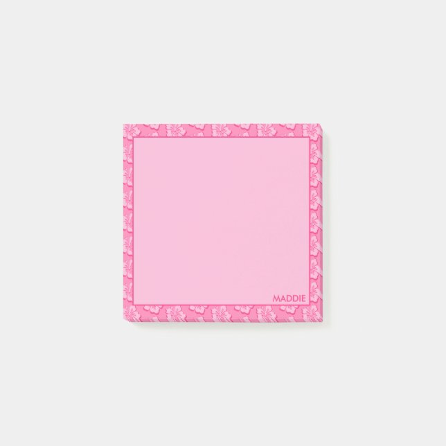 Bloco De Notas Florais Tropicais Elegantes e Na Moda (Frente)