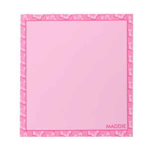 Bloco De Notas Florais Tropicais Rosa Chique e Esportivo