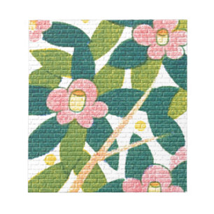 Bloco De Notas Florais & Videiras Elegantes