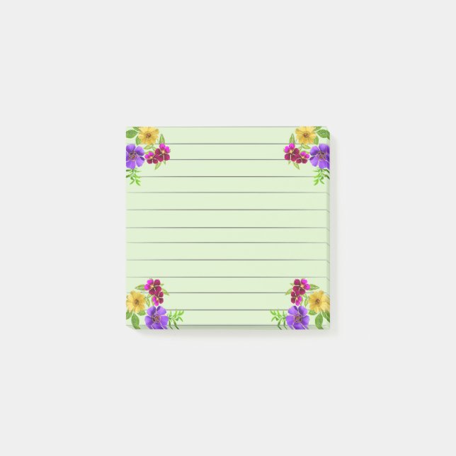 Bloco De Notas Floral  (Frente)