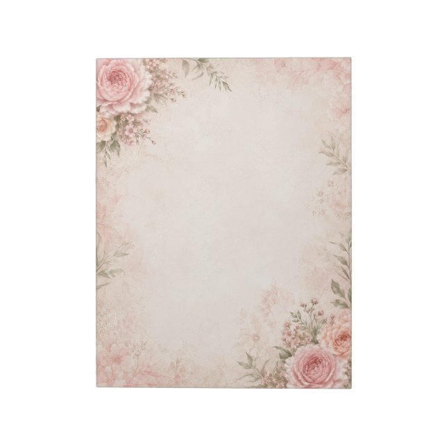 Bloco de Notas Floral (Invertido)
