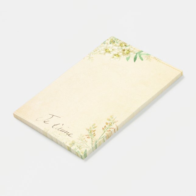 Bloco De Notas Floral (Inclinado)