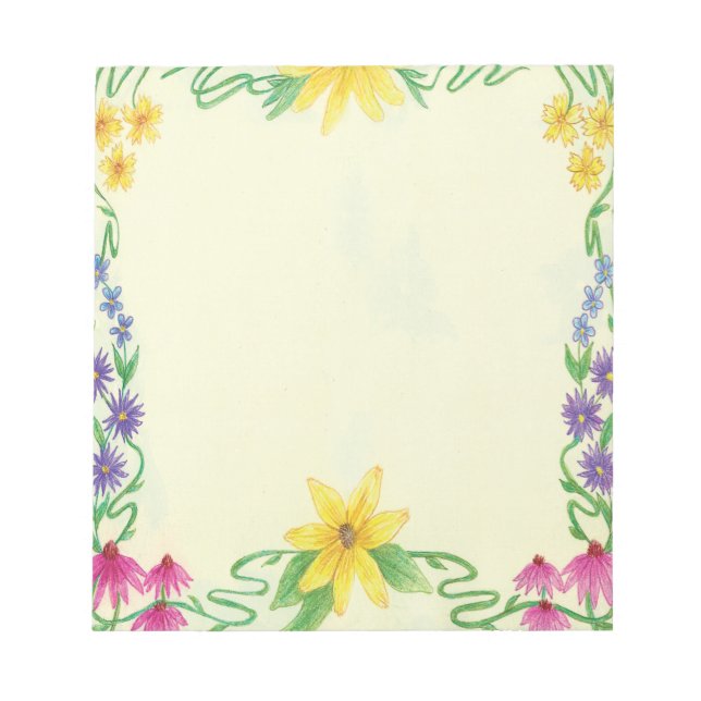 Bloco De Notas Floral (Frente)