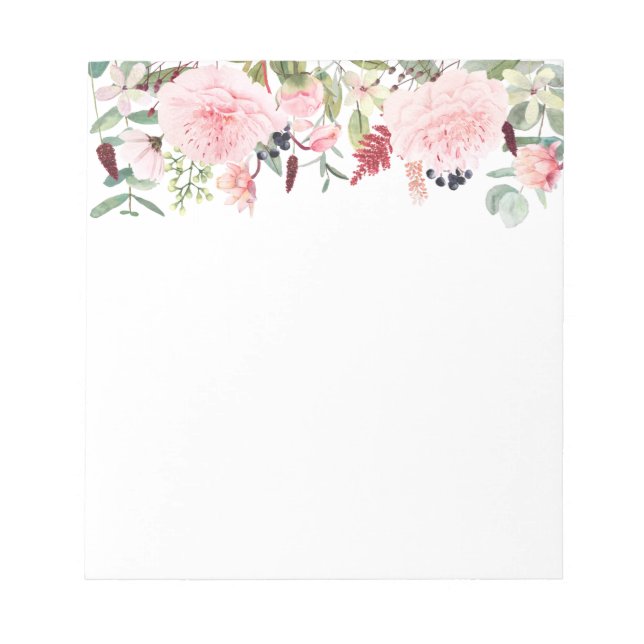 Bloco de Notas Floral (Frente)